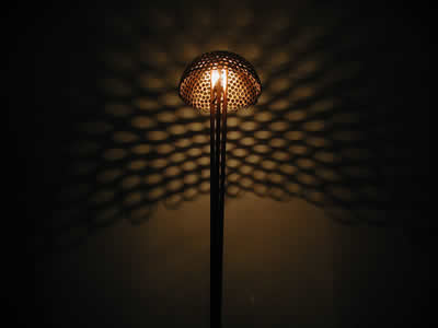 Copper Comb Lamp