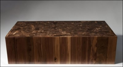 Walnut Puzzle-Top Coffee Table