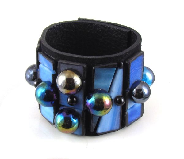 Eco1stArt.com Blue Arrowhead Cuff Bracelet