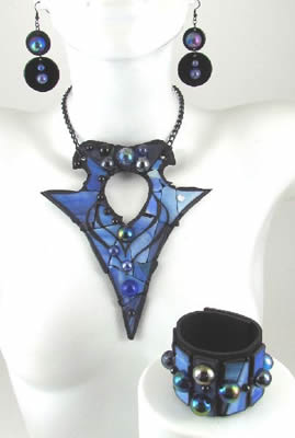 Blue Arrowhead Jewelry Set